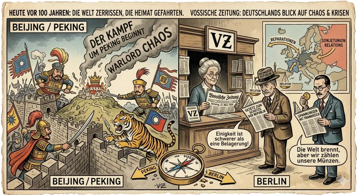 Der Kampf um Peking beginnt: Ein Blick zurück in die Vossische Zeitung