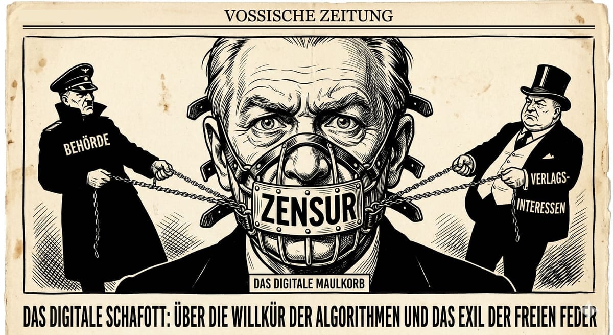 Das digitale Schafott: Über die Willkür der Algorithmen und das Exil der freien Feder