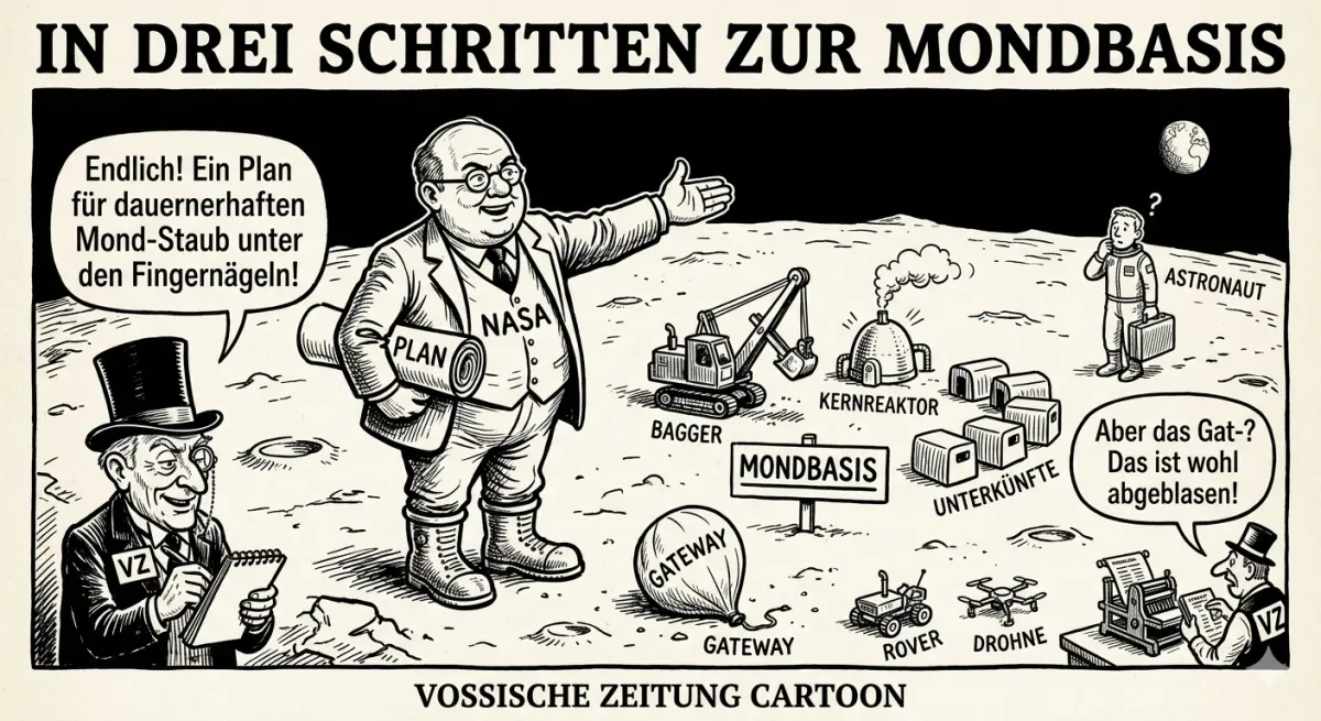 Der Mond als Neuland: Nasas Drei-Stufen-Plan für die dauerhafte Präsenz