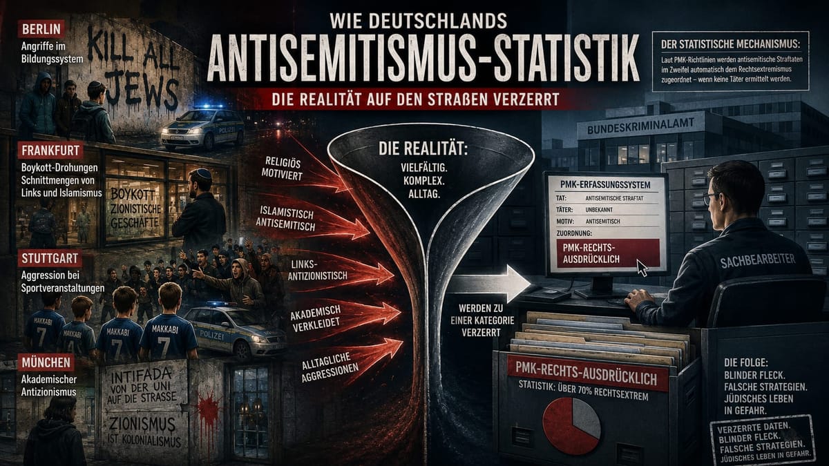 Der Statistik-Betrug: Wie Antisemitismus politisch umetikettiert wird