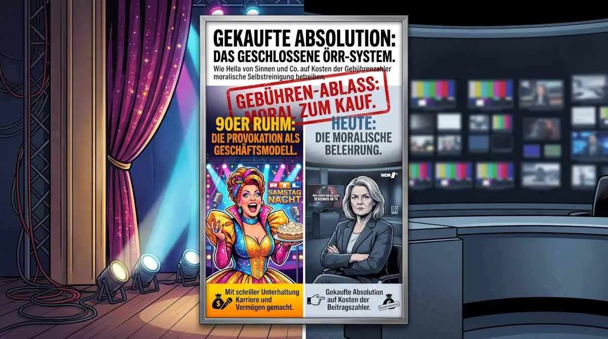 Das Moralin-Kartell: Wie der öffentlich-rechtliche Komplex sich seine eigene Haltung finanziert