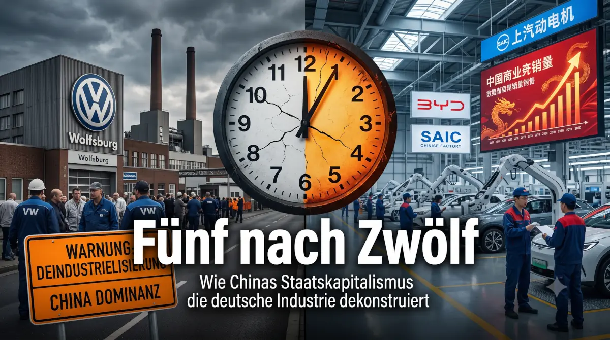 Fünf nach Zwölf: Wie Chinas Staatskapitalismus die deutsche Industrie dekonstruiert