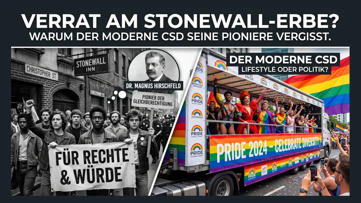Verrat am Stonewall-Erbe? Warum der moderne CSD seine wahren Pioniere vergisst