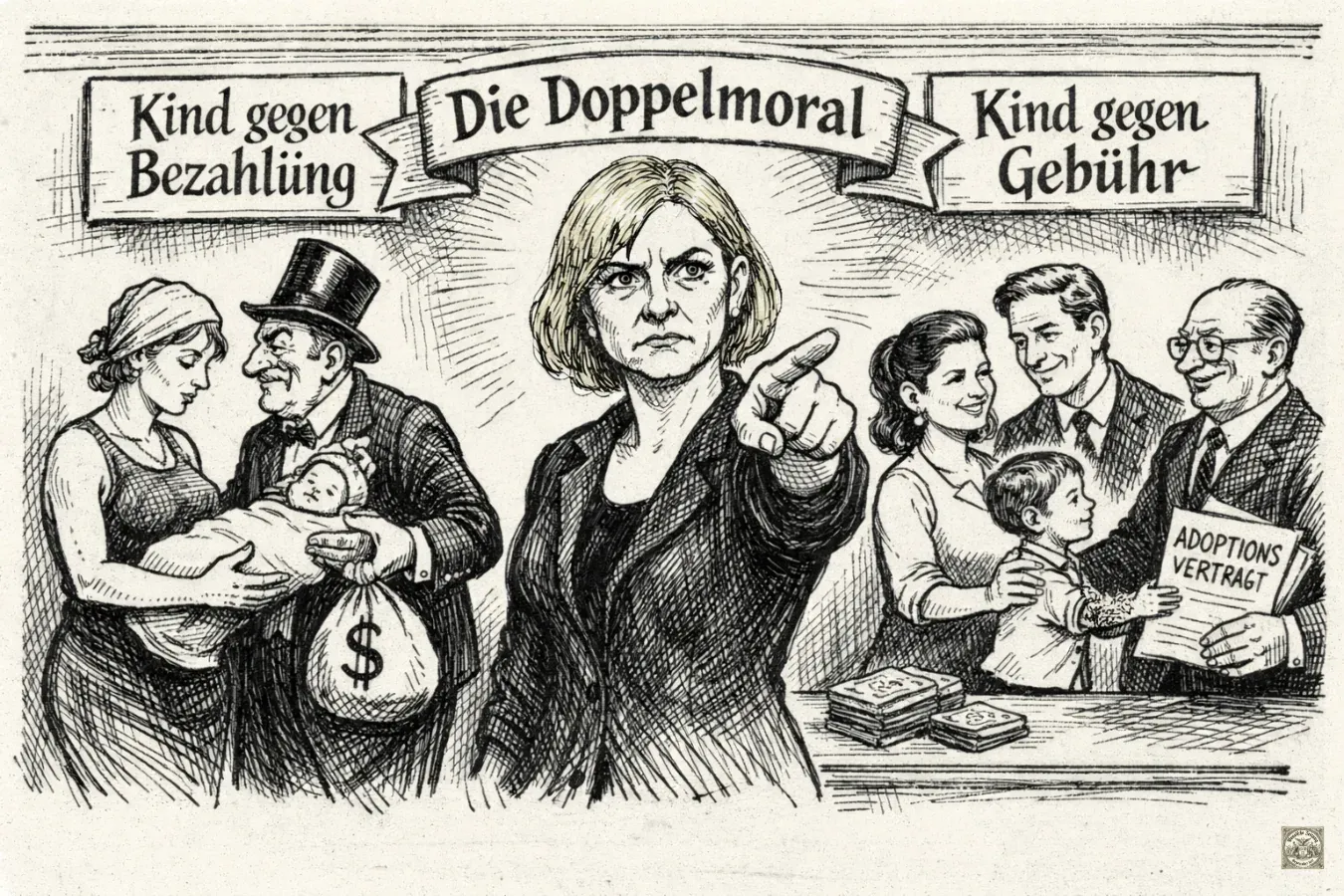 Die Doppelmoral der Reproduktionsethik: Warum Leihmutterschaft verurteilt und Adoption gefeiert wird