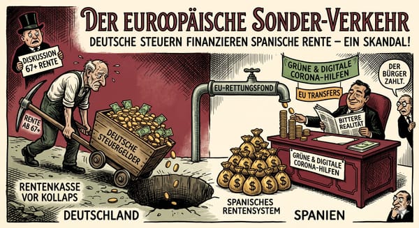 Deutsche schuften, Spanien feiert: Die Renten-Abzocke mit unseren Milliarden!
