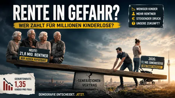 Deutschlands Rentenbombe: Wer zahlt für Millionen Kinderlose?