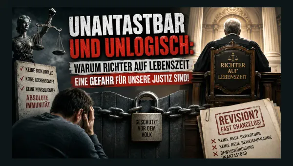 Richter auf Lebenszeit: Das Problem mit unseren Urteilen