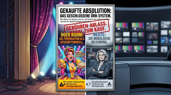 Das Moralin-Kartell: Wie der öffentlich-rechtliche Komplex sich seine eigene Haltung finanziert