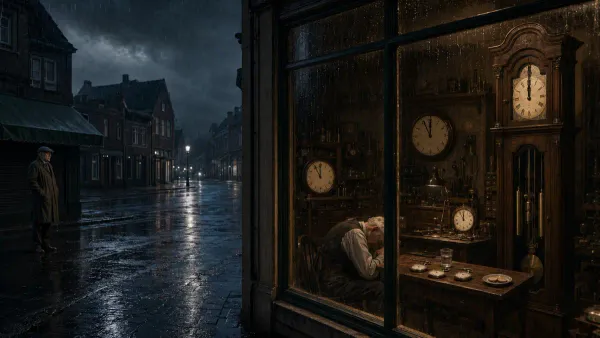 Die Uhr im Schaufenster