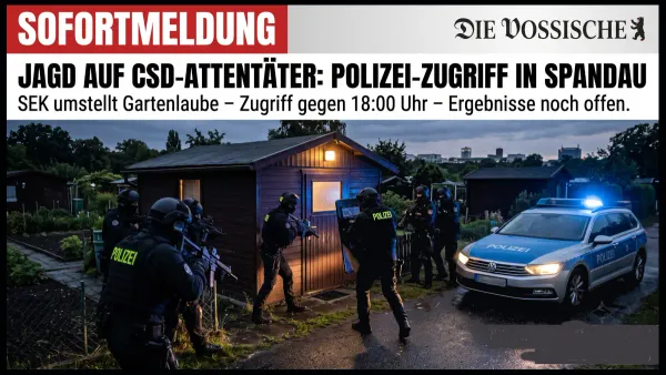 Polizeieinsatz in Spandau: Zugriff auf mutmaßlichen CSD-Attentäter