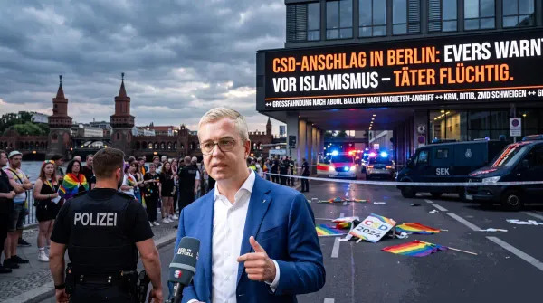 CSD-Anschlag in Berlin: Stefan Evers warnt vor Islamismus – Terrorist auf der Flucht