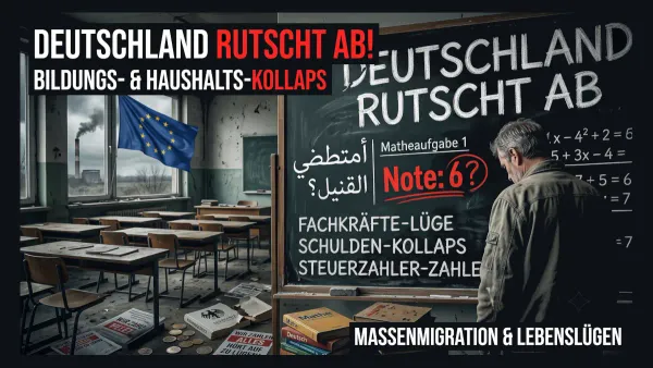 Weg zum Drittweltland? Wie Massenmigration uns ruiniert