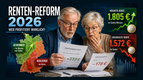 Neue Rentenreform aktuell: Tabelle zeigt Brutto-Netto-Unterschiede nach Bundesland und Beitragsjahren