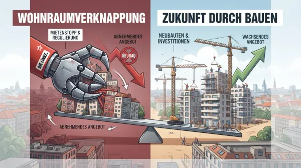 Der Traum vom Mietendeckel – Warum Linke-Wohnungspolitik das Bauen stoppt statt Probleme zu lösen