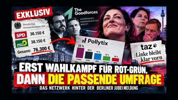 Erst Wahlkampf für Rot-Grün, dann die passende Umfrage