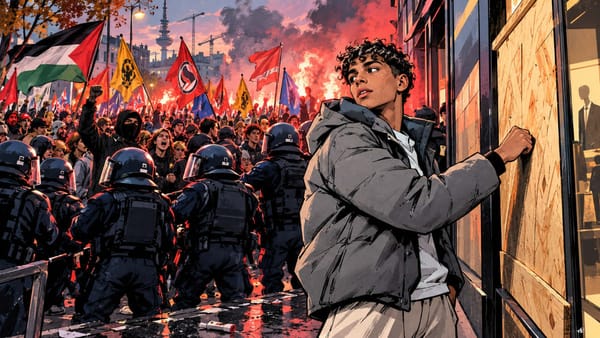 Gen Z regelt? Rote Fahnen, Pyro gegen Polizisten – und die Schülervertretung ist raus