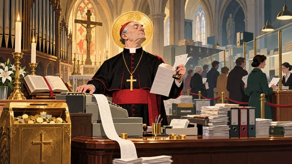 Das himmlische Outsourcing: Wie der Herrgott das Asylgeschäft entdeckte