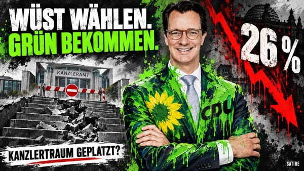 Wüst schmiert ab: Wozu noch CDU wählen, wenn Grün herauskommt?