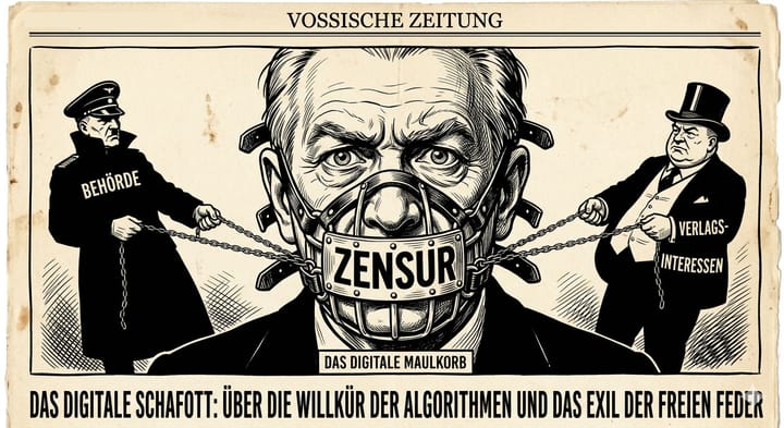 Das digitale Schafott: Über die Willkür der Algorithmen und das Exil der freien Feder