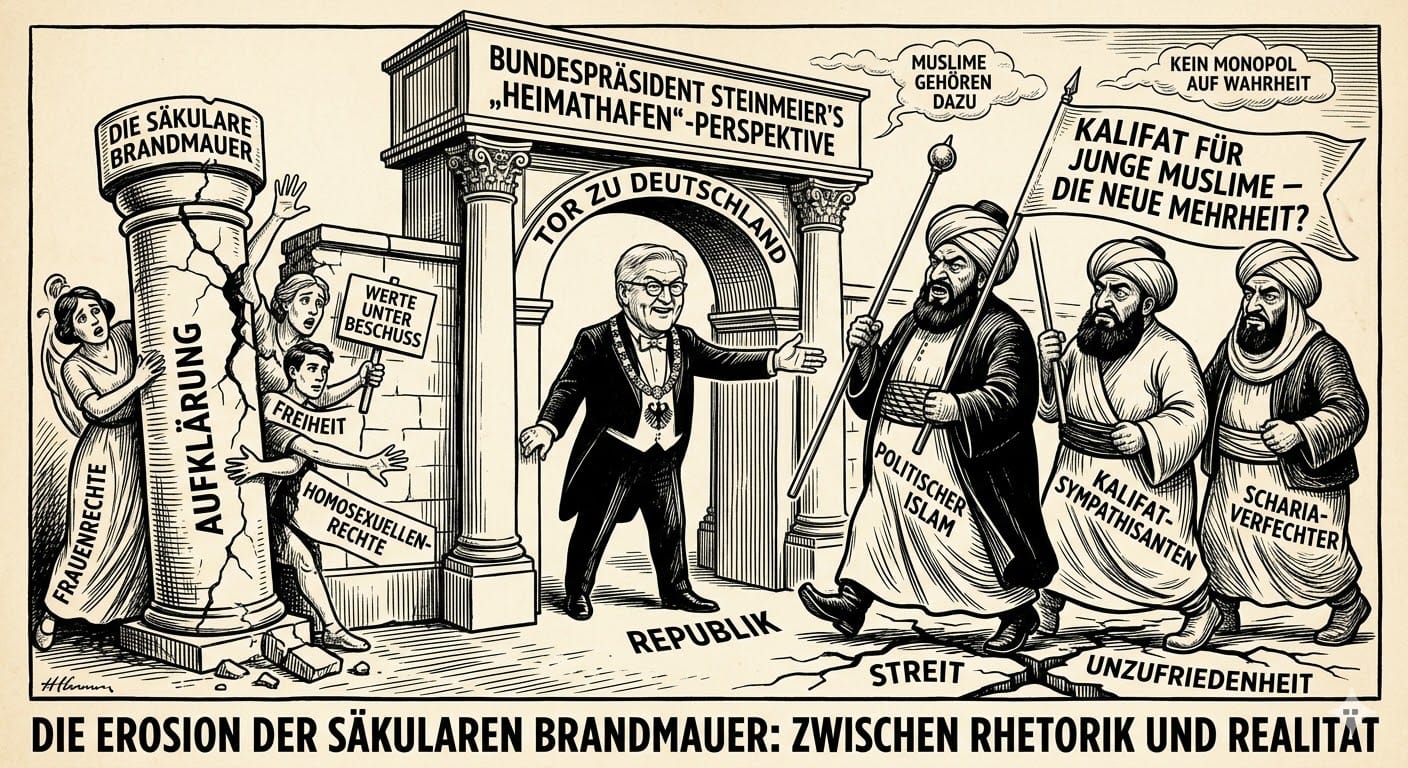 Steinmeier und die „Heimathafen“-Illusion: Die Erosion der säkularen Brandmauer