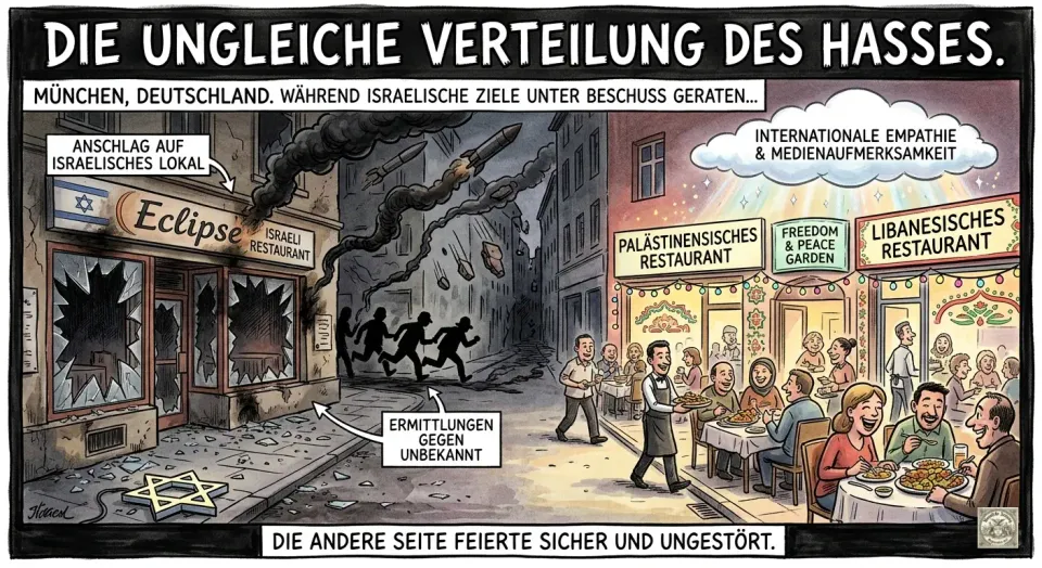 Scherben in der Maxvorstadt: Wenn der Hass zum Abendessen kommt