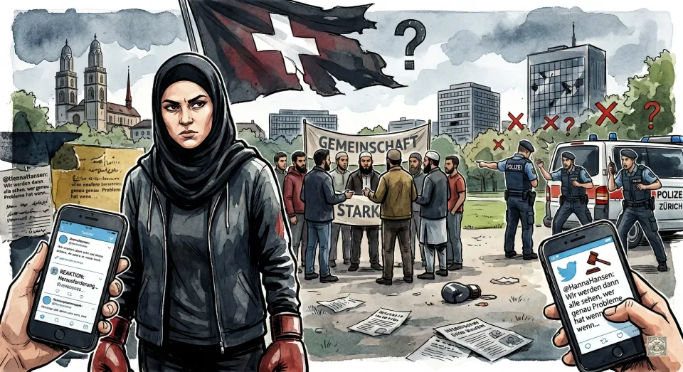 Die Maske der „Box-Salafistin“: Hanna Hansens unverhohlene Drohgebärden