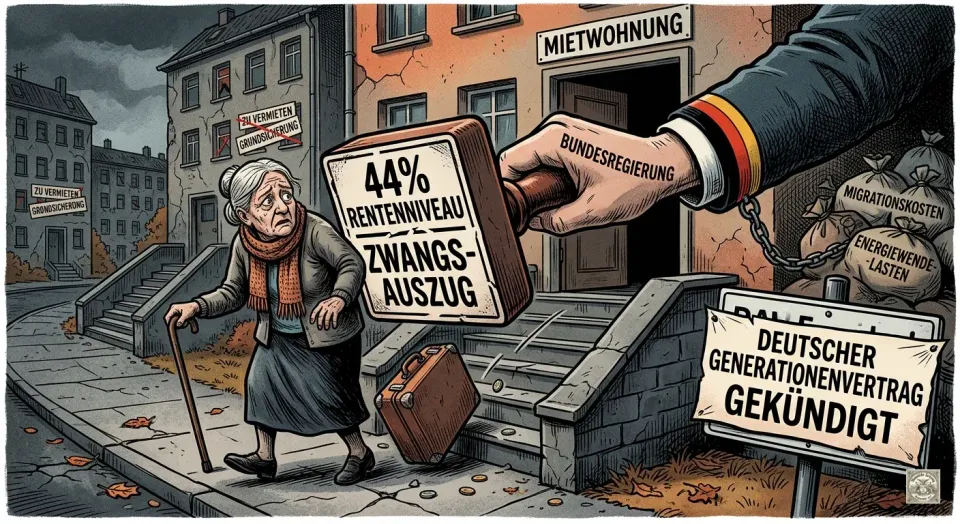 Der Auszug der Generation Arbeit: Wenn 44 Prozent Rente auf 100 Prozent Miete treffen